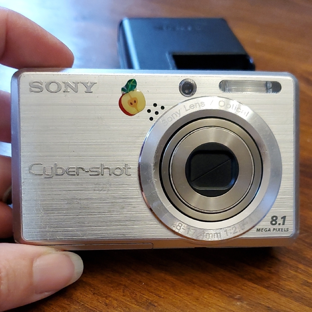 Sony Cyber-shot Silver Digital Camera Parts Only Repair Needed